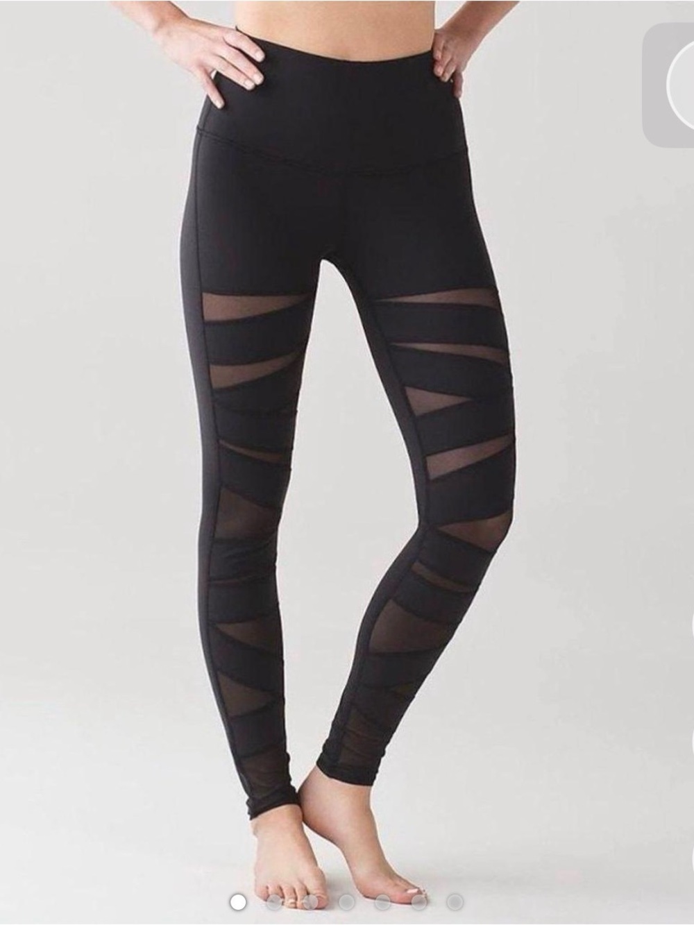Lululemon Wunder under mesh leggings